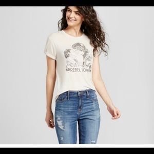 💜3/$20 Star Wars Juniors Graphic Bleached T sz L